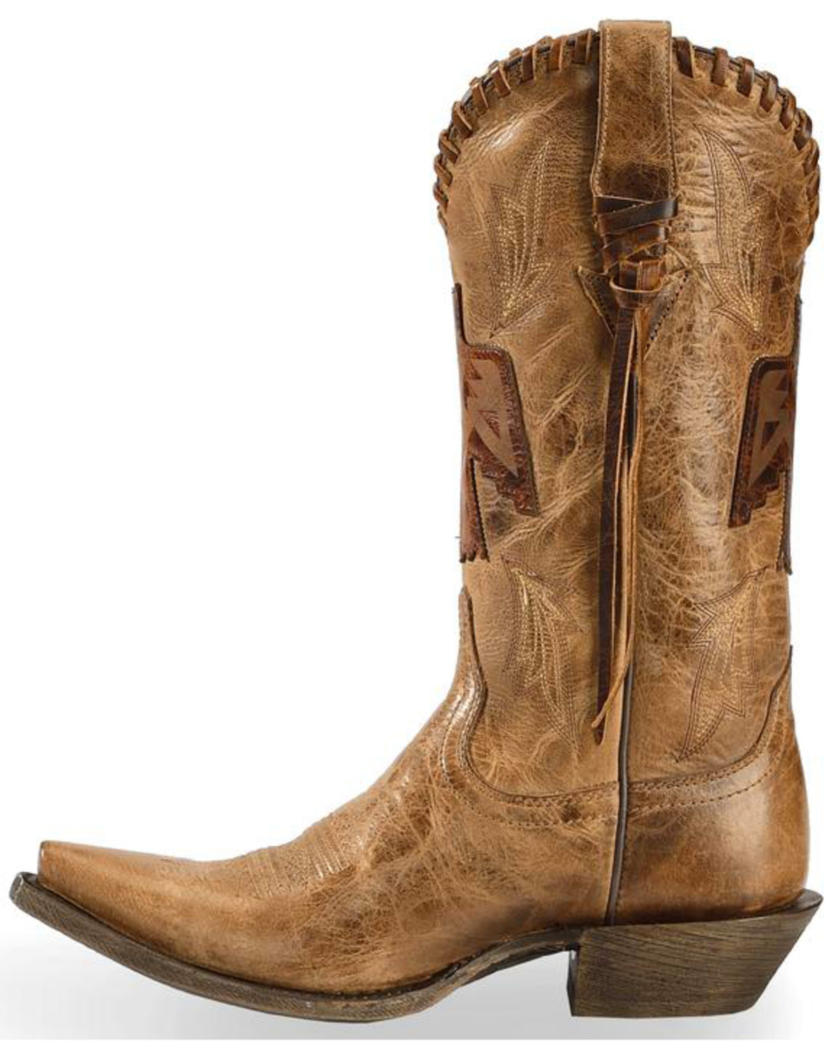 Ariat Women&#39;s Tan Thunderbird Overlay Cowgirl Boots - Snip Toe - Country Outfitter