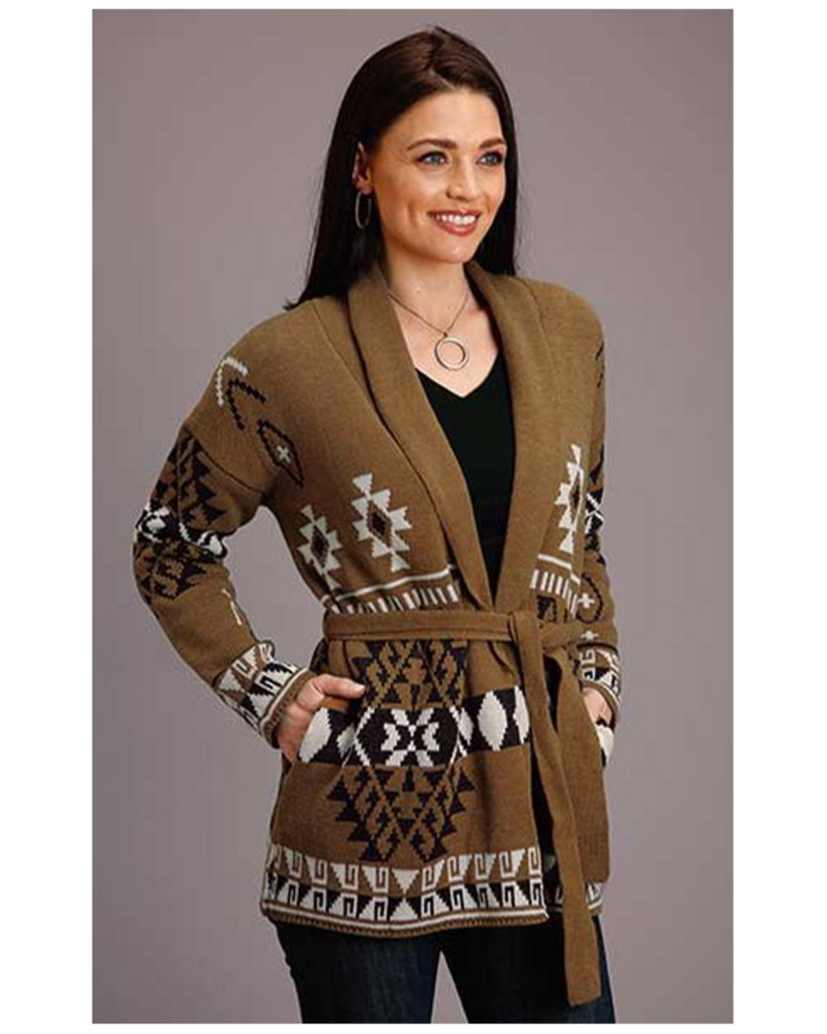 Stetson Women's Aztec Sweater Cardigan Country Outfitter