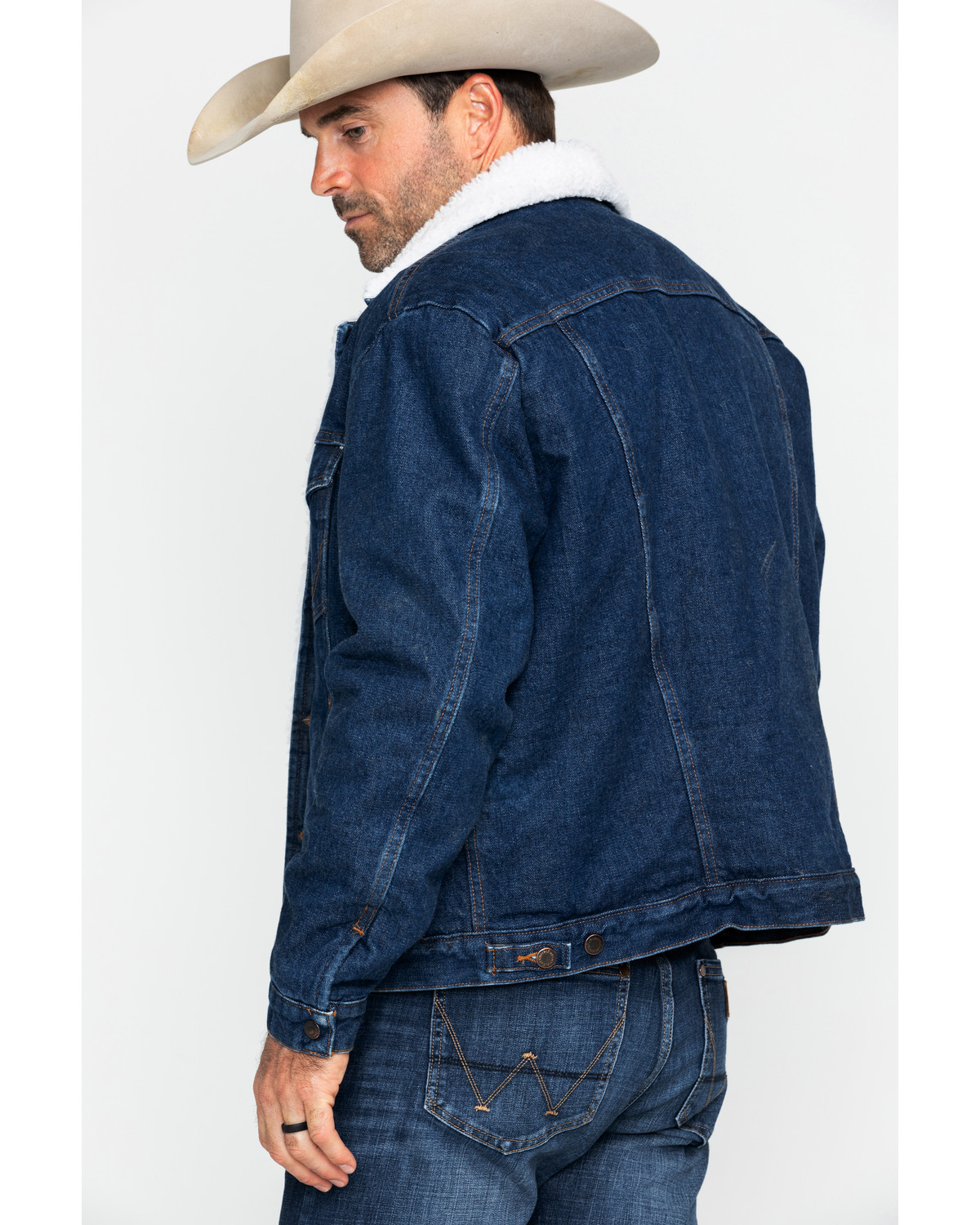 Wrangler Men's Sherpa Lined Denim Jacket Country Outfitter