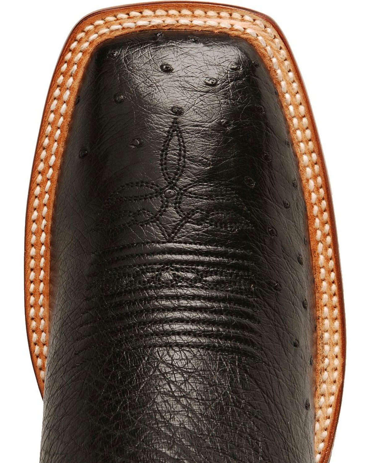 Justin Smooth Ostrich AQHA Remuda Western Cowboy Boots Square Toe Country Outfitter