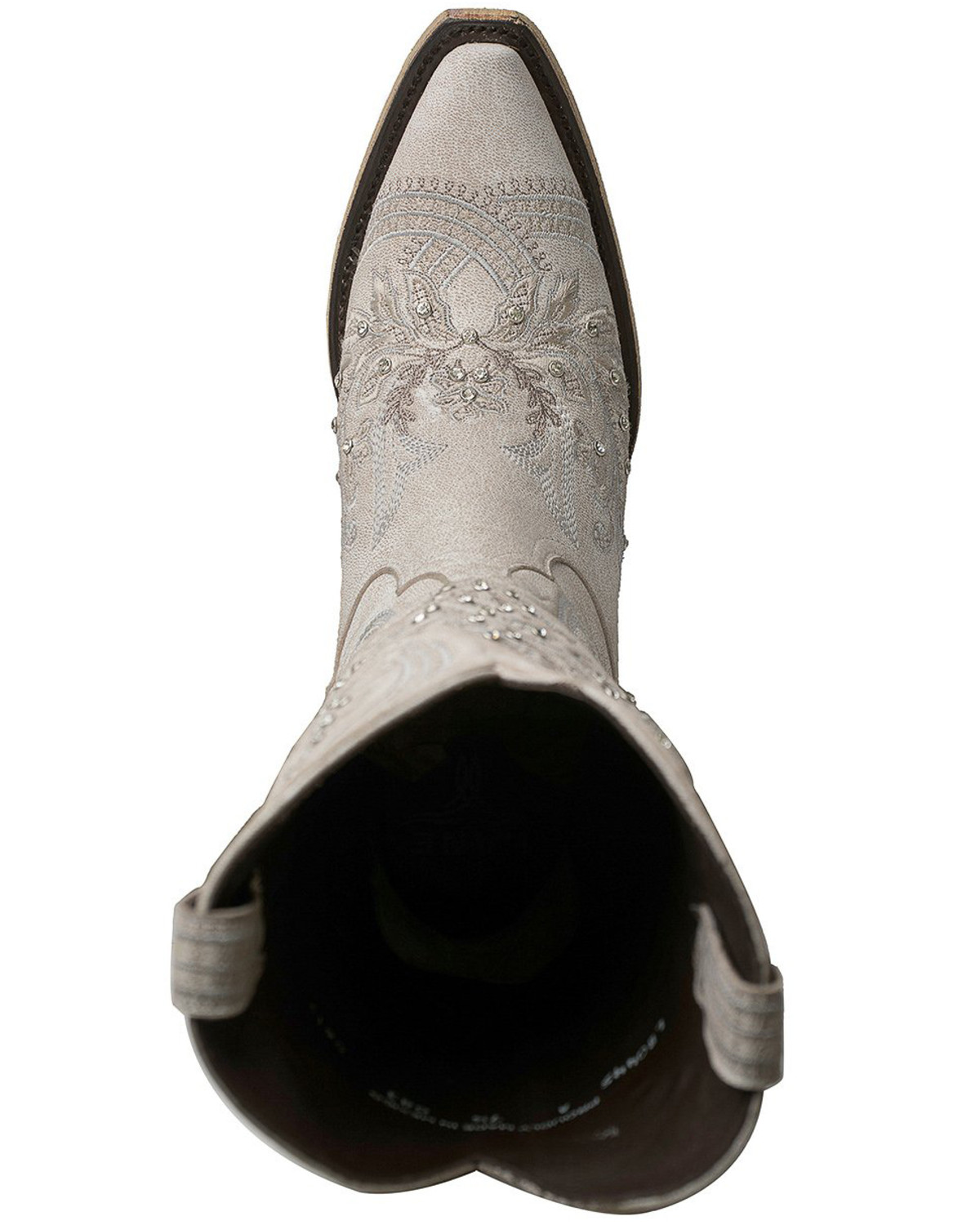 santorini blue western booties