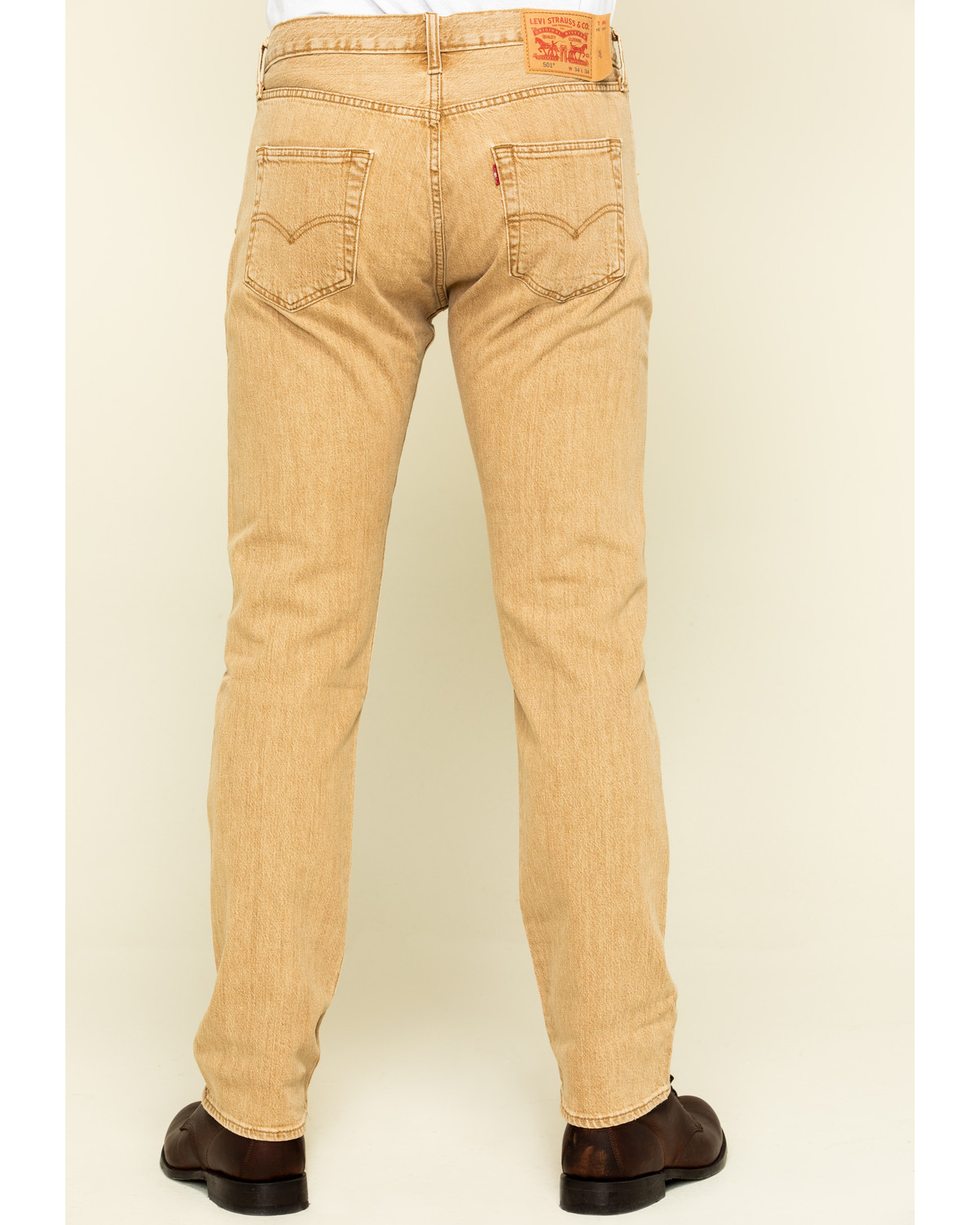 Levi's Men's Tan Desert Woods Original Stretch Straight Leg Jeans