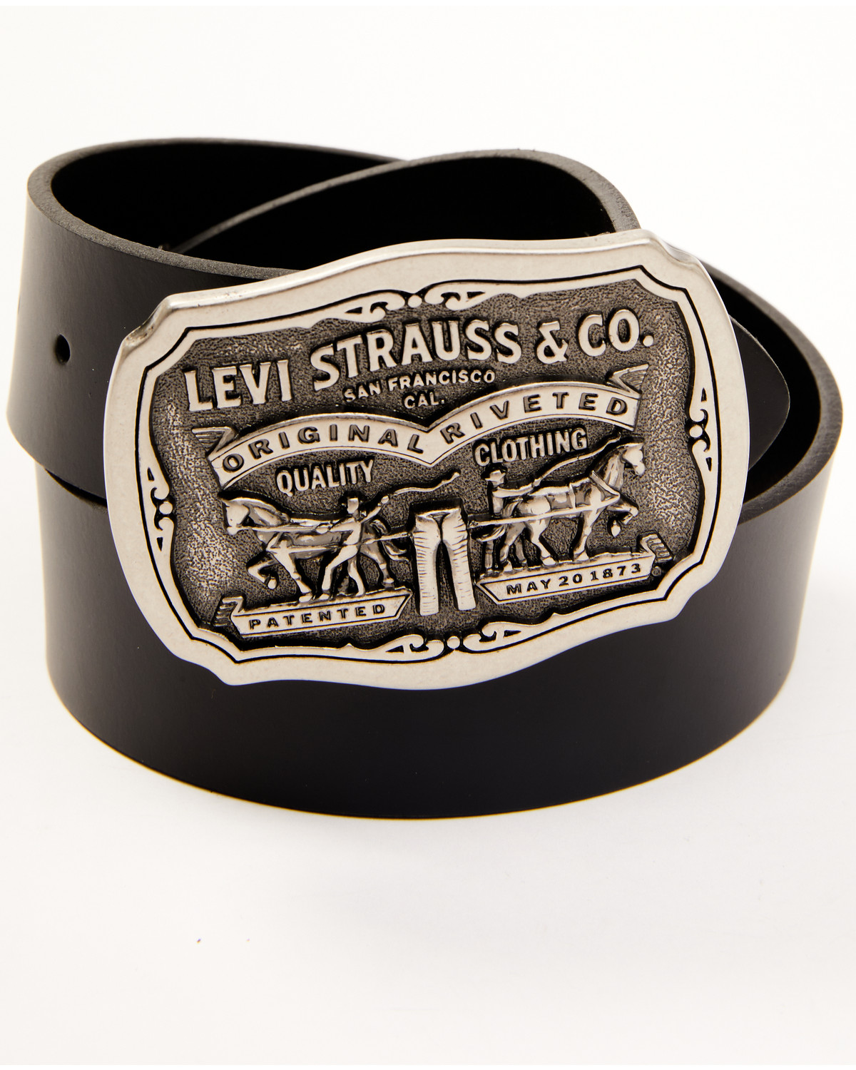 Levi's Men's Black Novelty Buckle Belt Country Outfitter