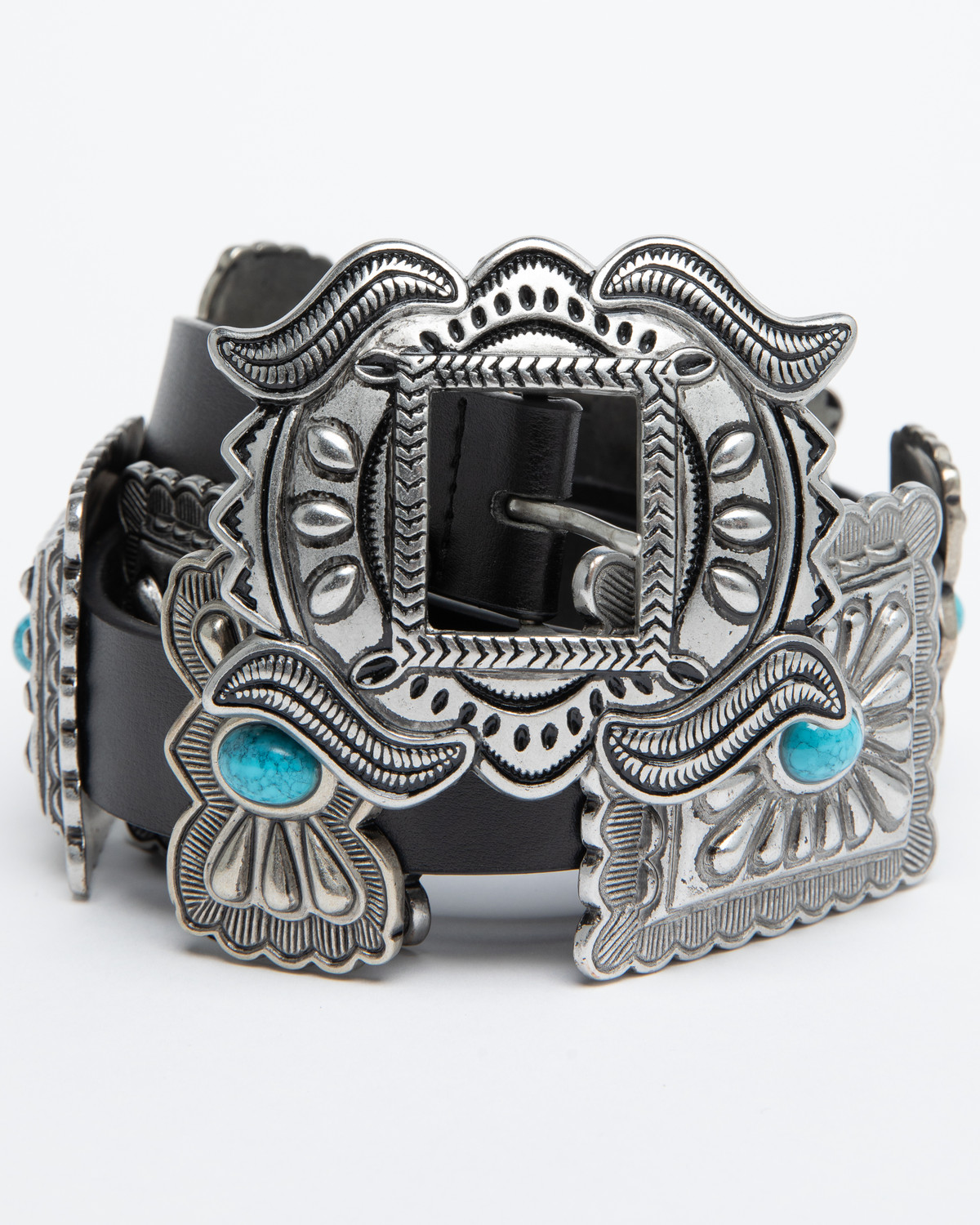 Shyanne Women's Turquoise Concho Belt - Country Outfitter