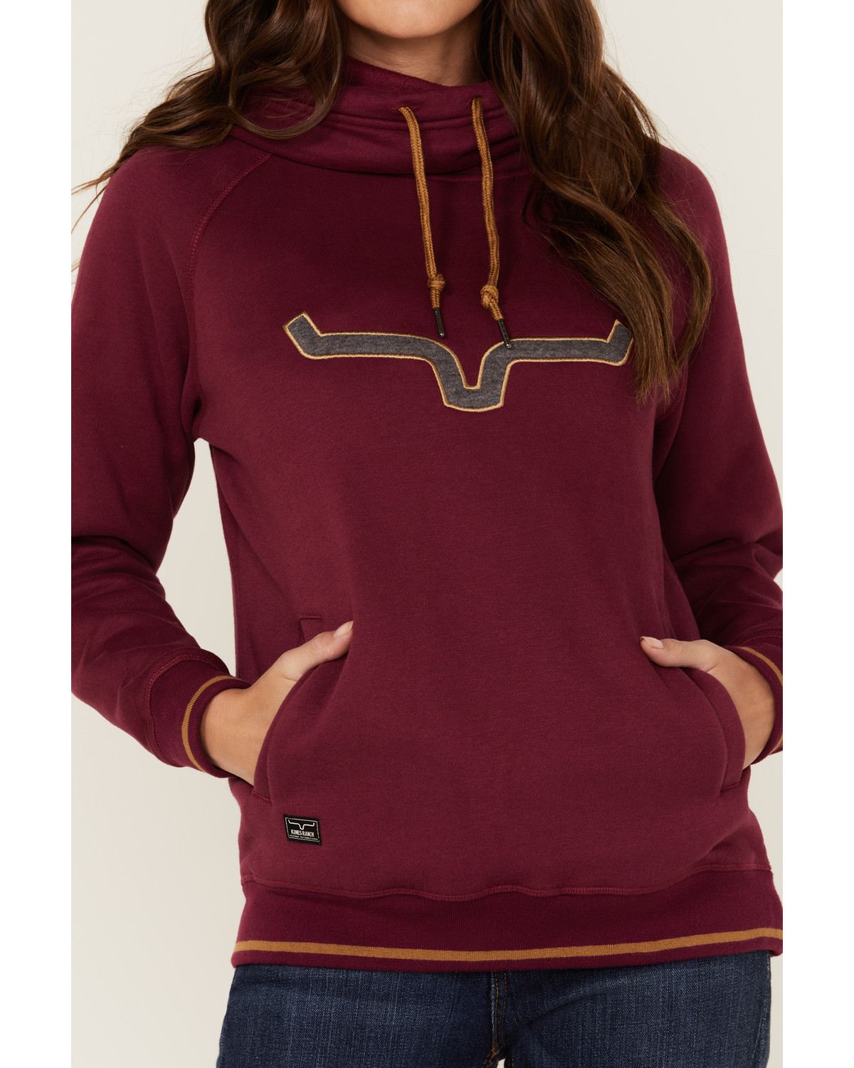 Kimes Ranch Women's Two-Scoops Logo Hoodie Sweatshirt - Country Outfitter