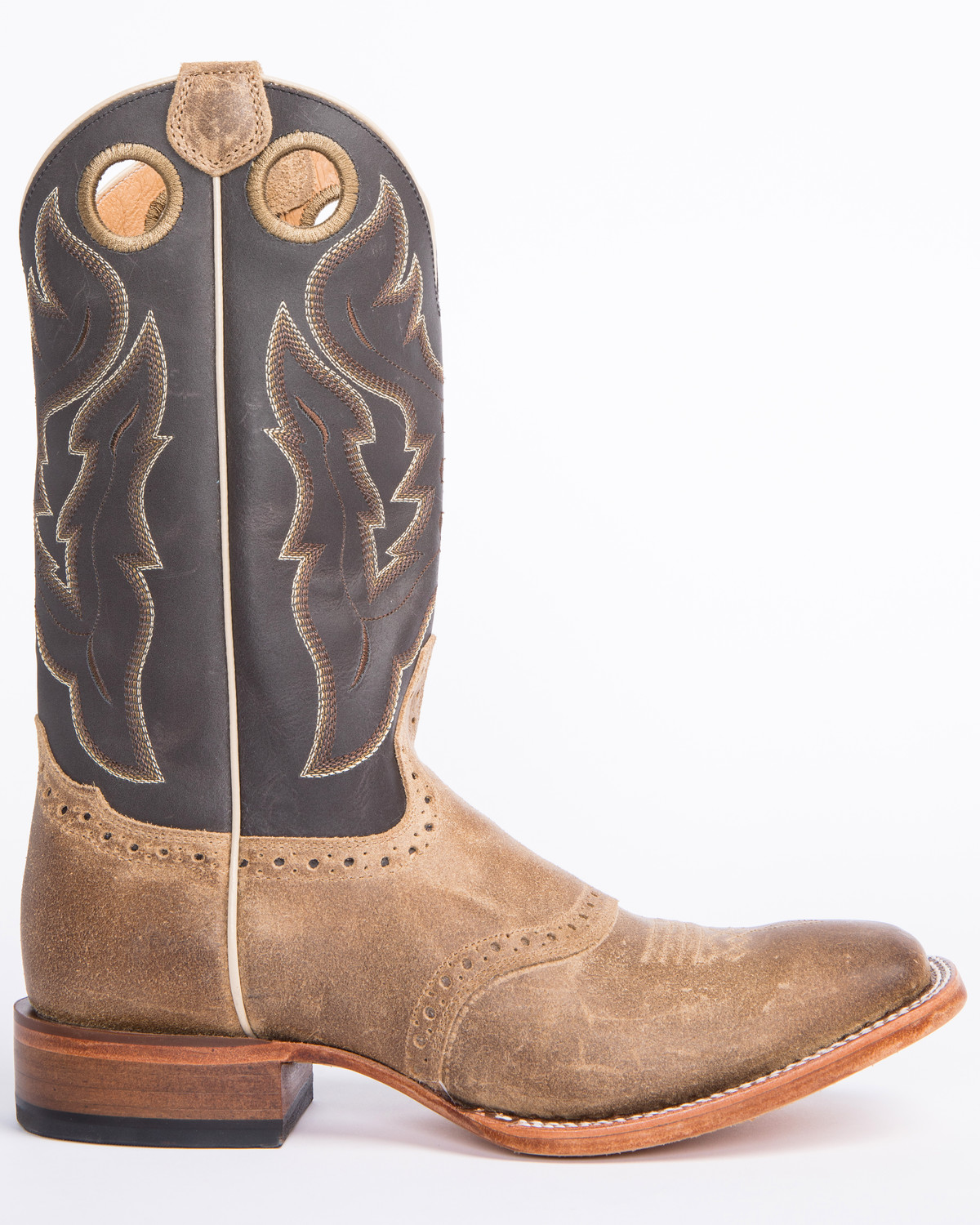 Cody James Men's Tan Roughout Western Boots Wide Square Toe Country