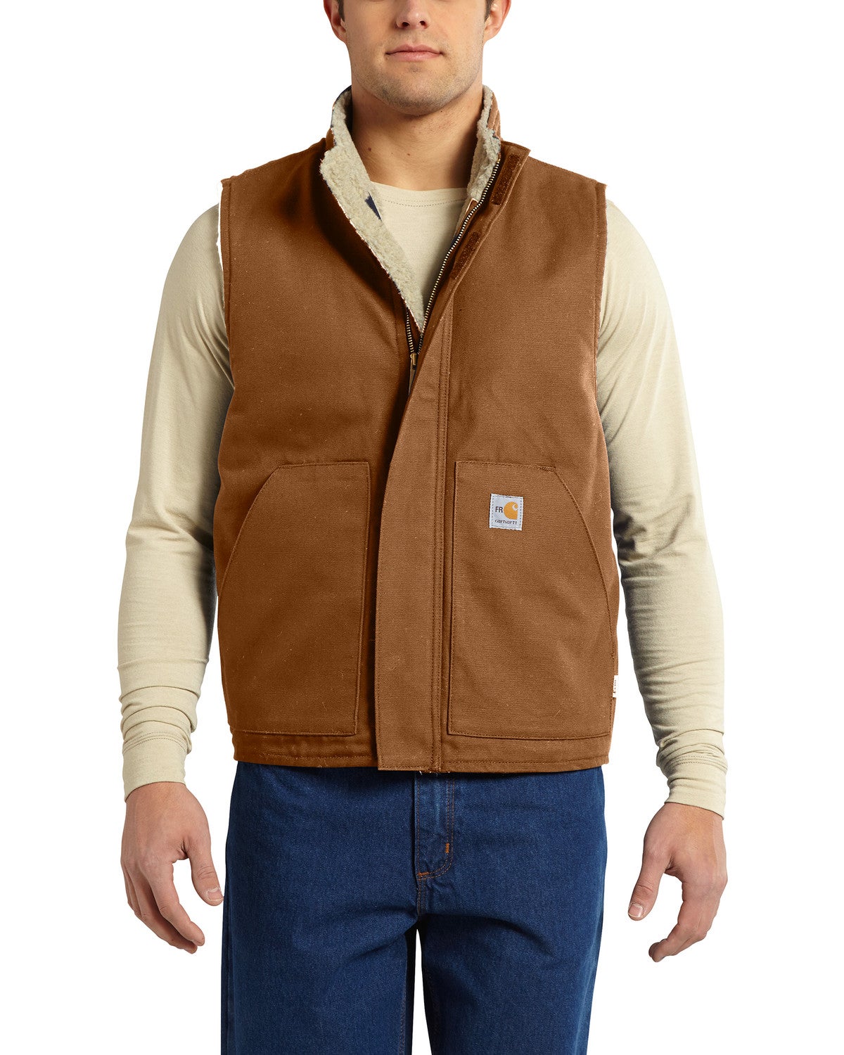 Download Carhartt Men's Flame Resistant Mock Neck Vest - Country ...