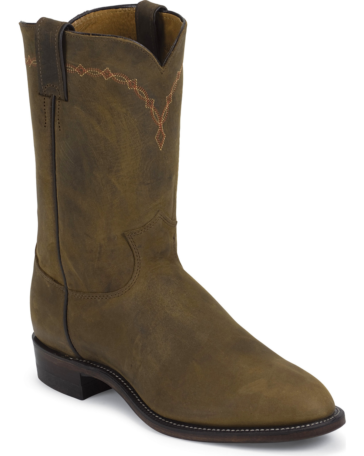 justin bay apache leather cowboy boots
