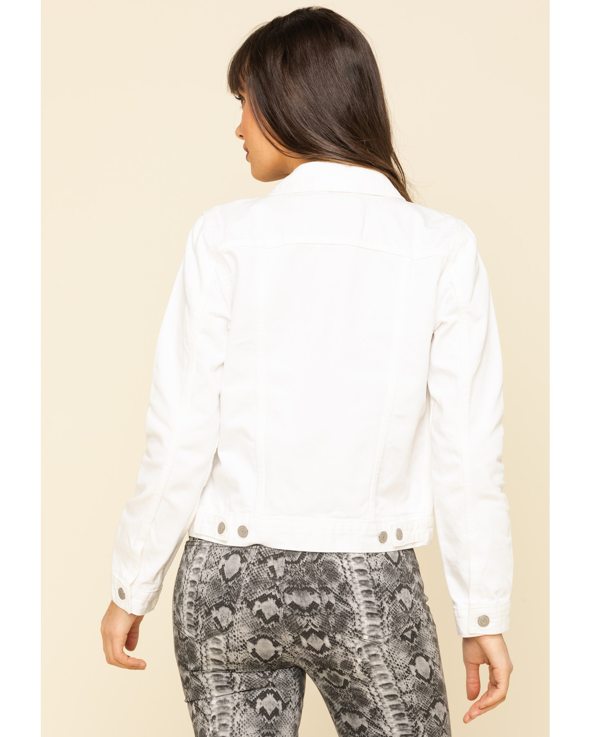 Levi's Women's White Denim Trucker Jacket Country Outfitter
