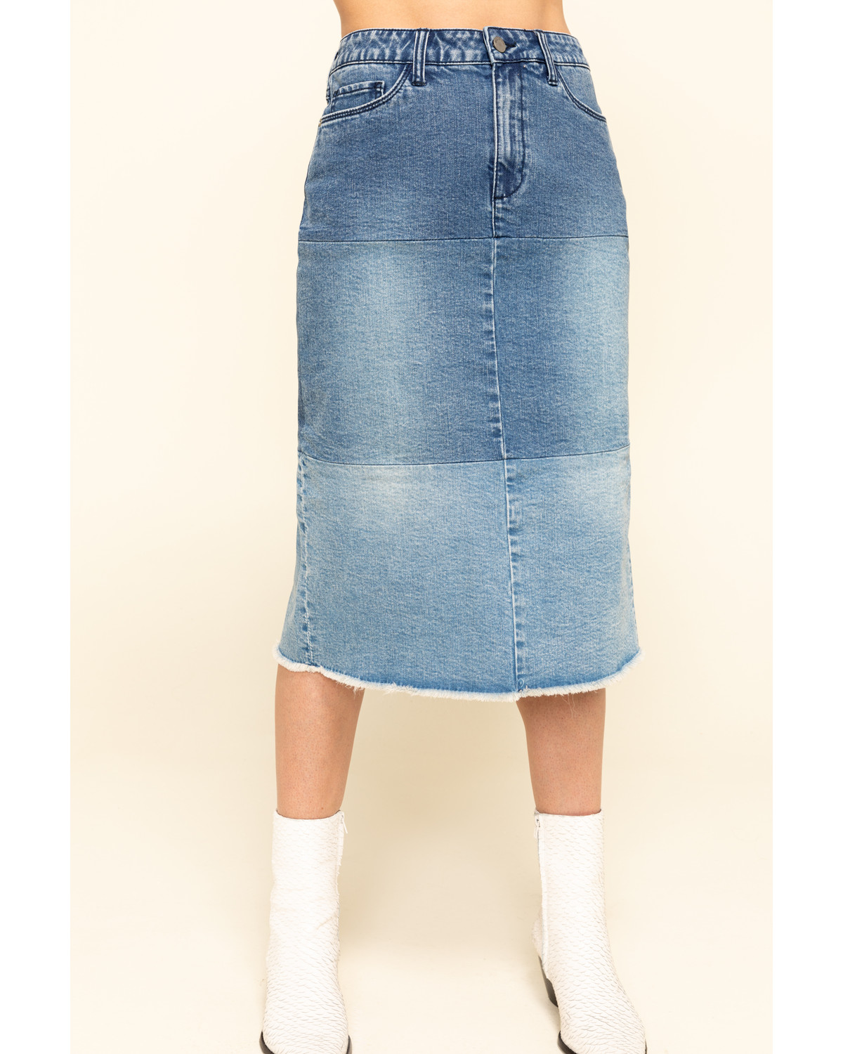 Billy T Women's Colorblock Denim Skirt - Country Outfitter