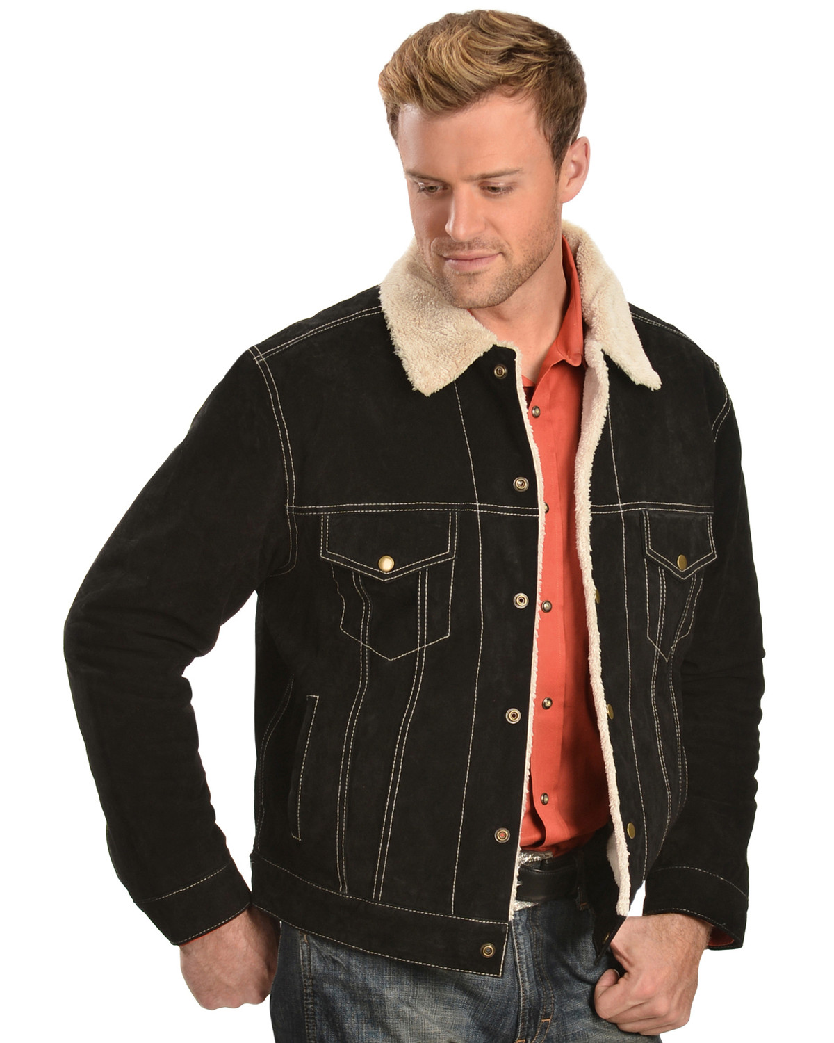 Scully Sherpa Lined Boar Suede Jacket - Country Outfitter