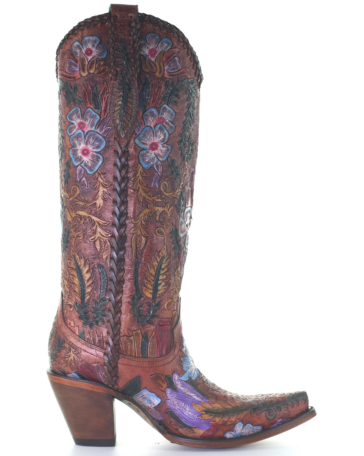 tooled western boots