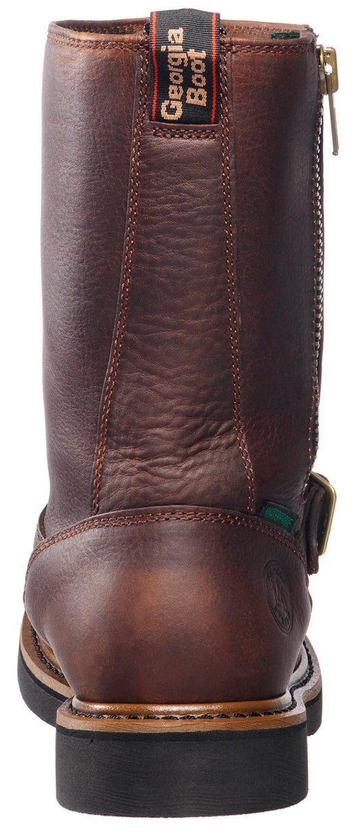 side zip wellington work boots