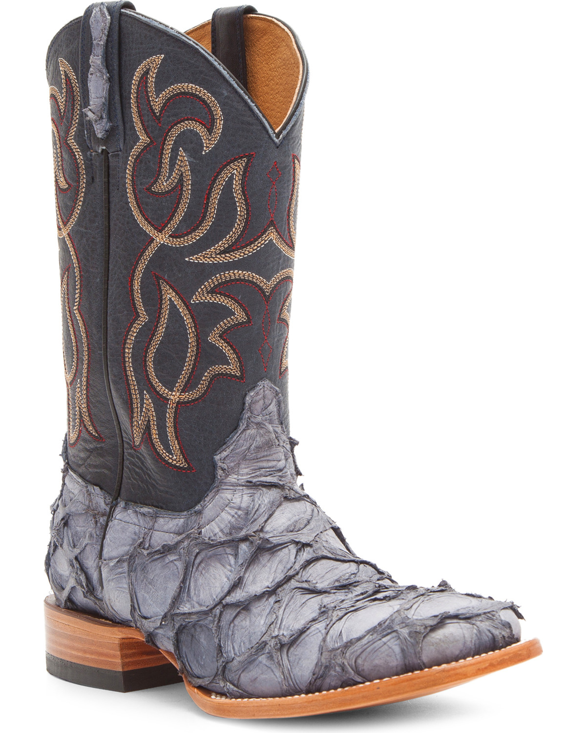 denim cowboy boots