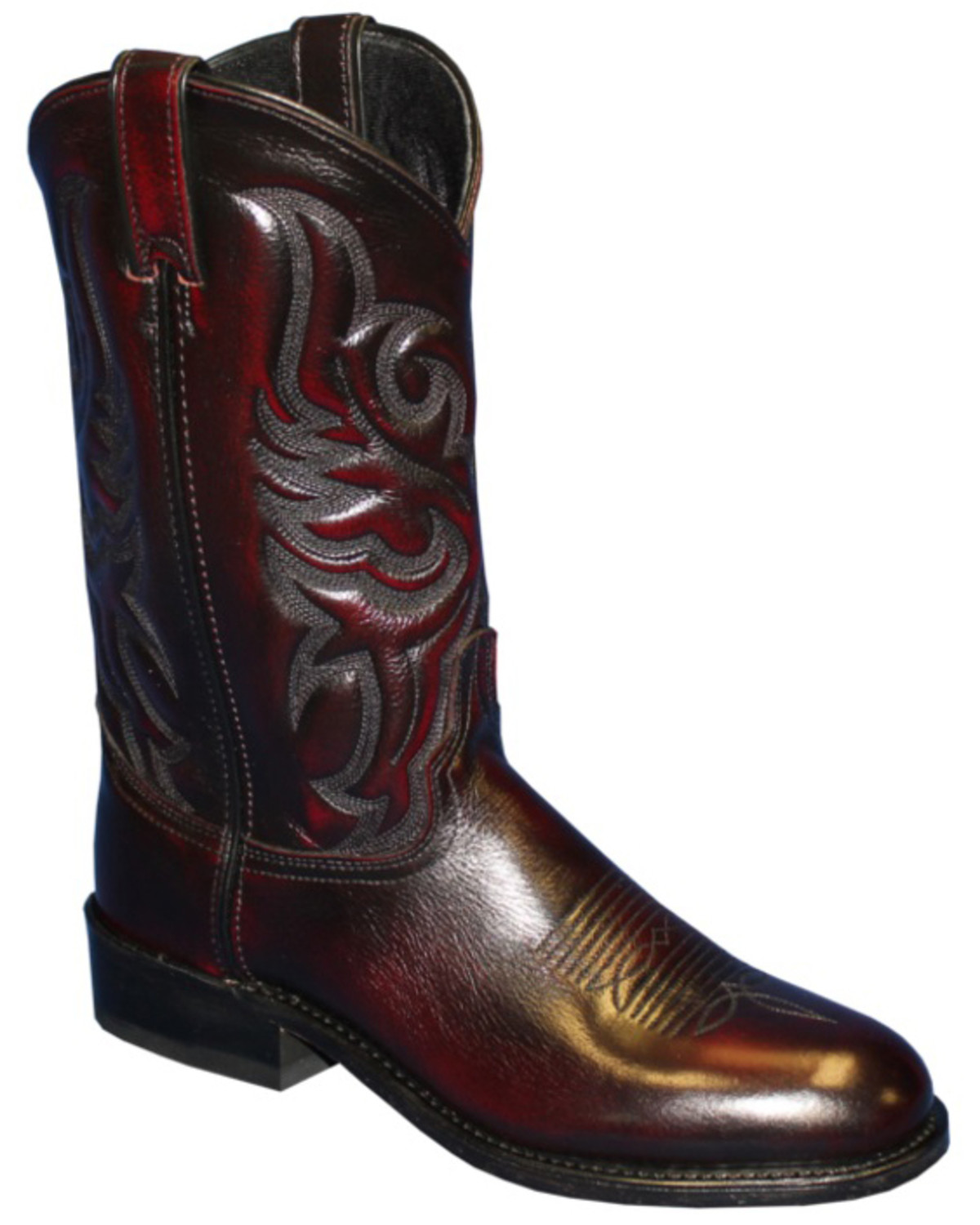 Abilene Men's Black Cherry Western Boots - Round Toe - Country Outfitter