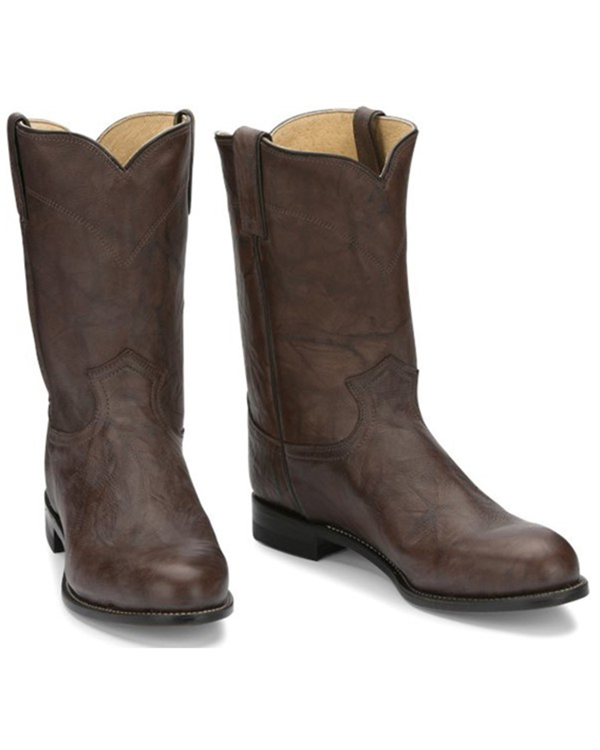 Justin Classics Deerlite Roper Cowboy Boots - Round Toe - Country Outfitter