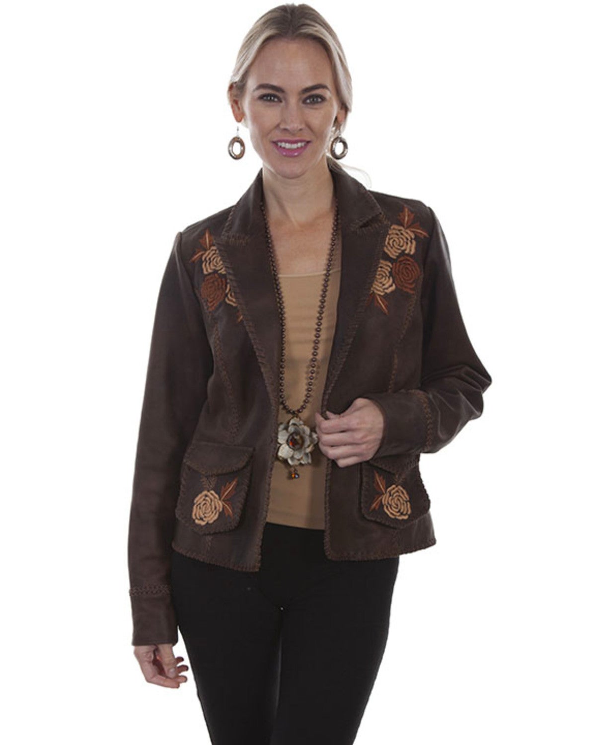 Leatherwear by Scully Women's Old Brown Blazer Country Outfitter