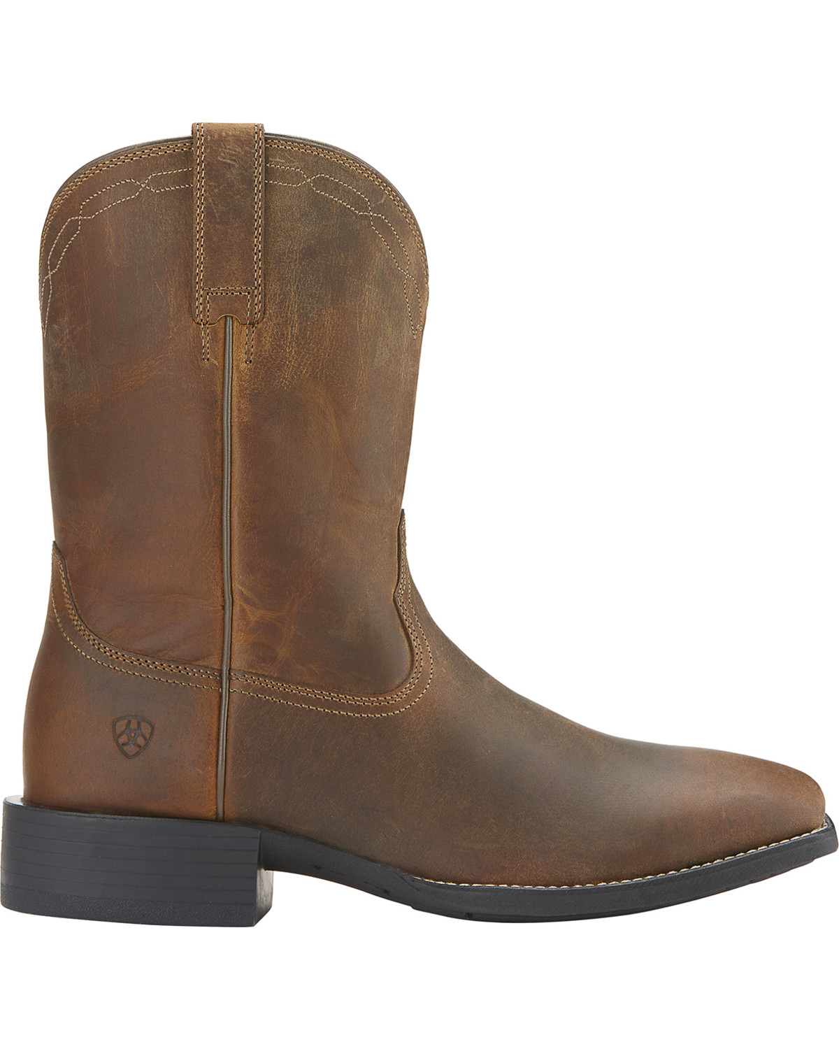 ariat heritage roper wide square toe