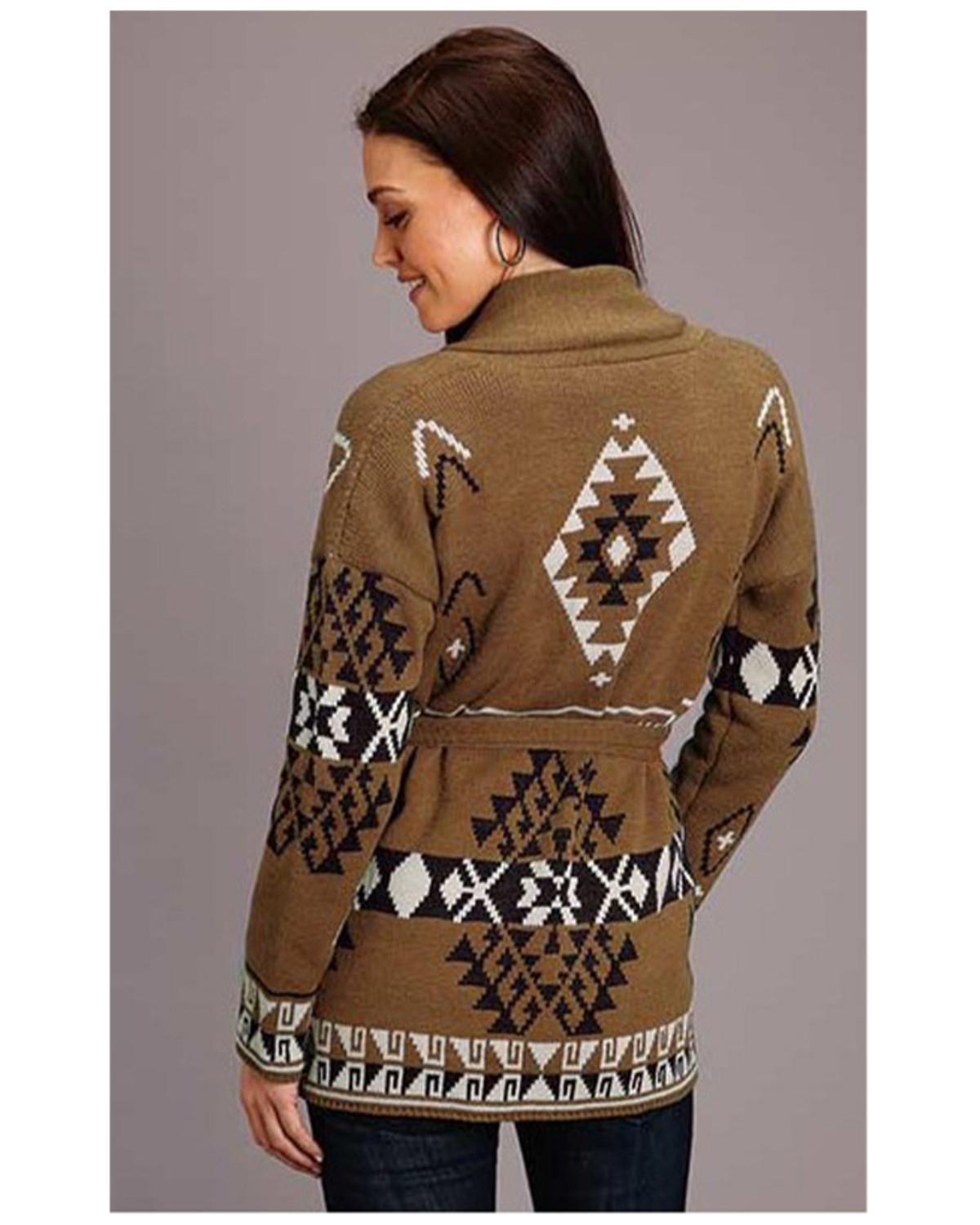 Aztec zip up sweater clearance