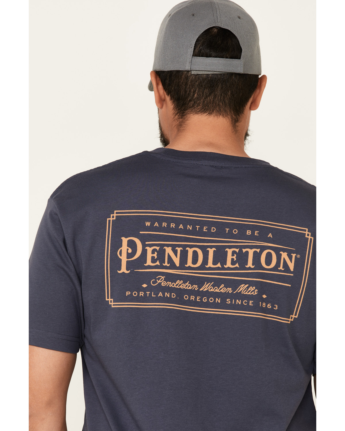 Pendleton Men's Blue Vintage Logo Short Sleeve TShirt Country Outfitter