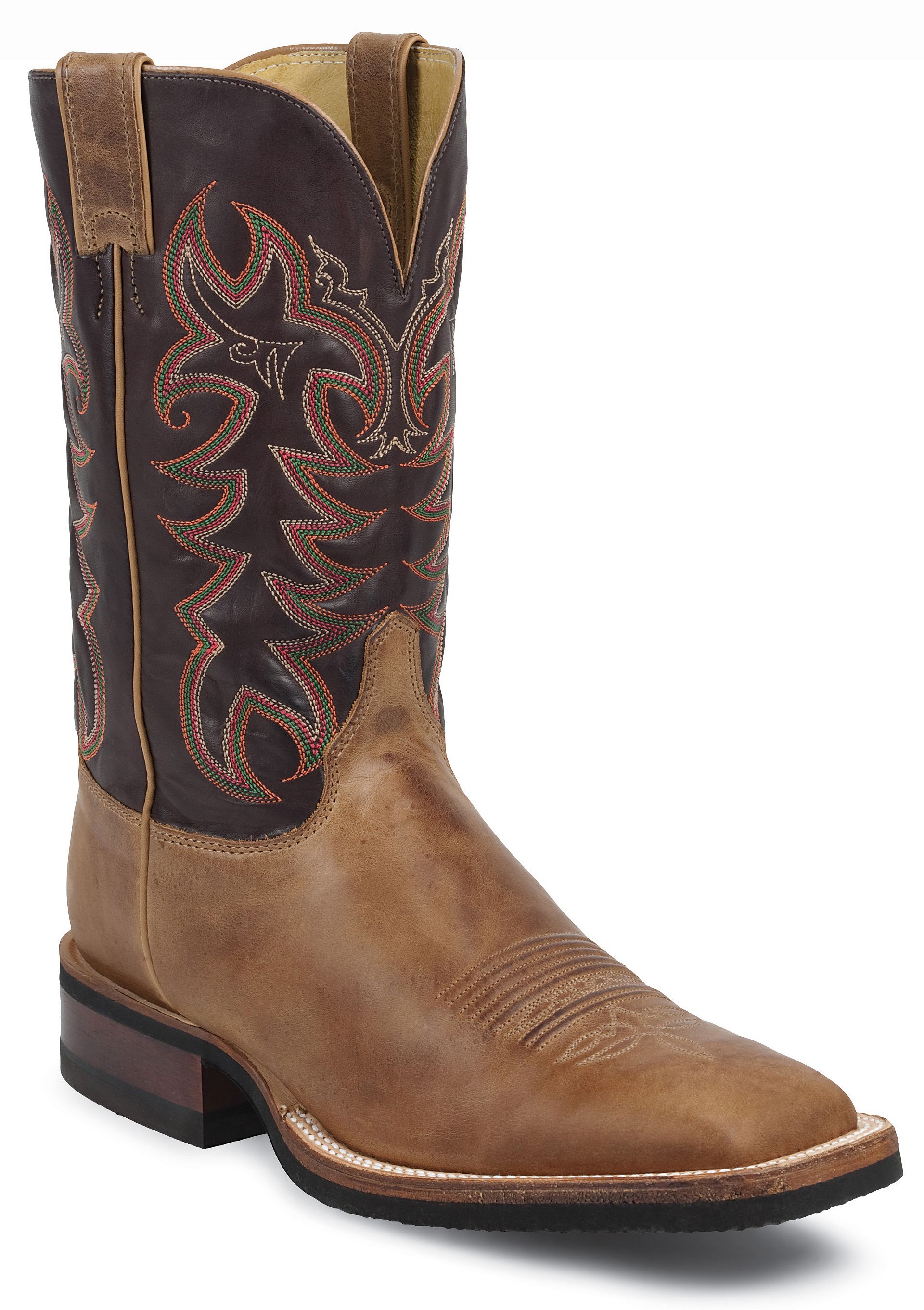 Justin Q-Crepe Cowboy Boots - Wide Square Toe - Country Outfitter