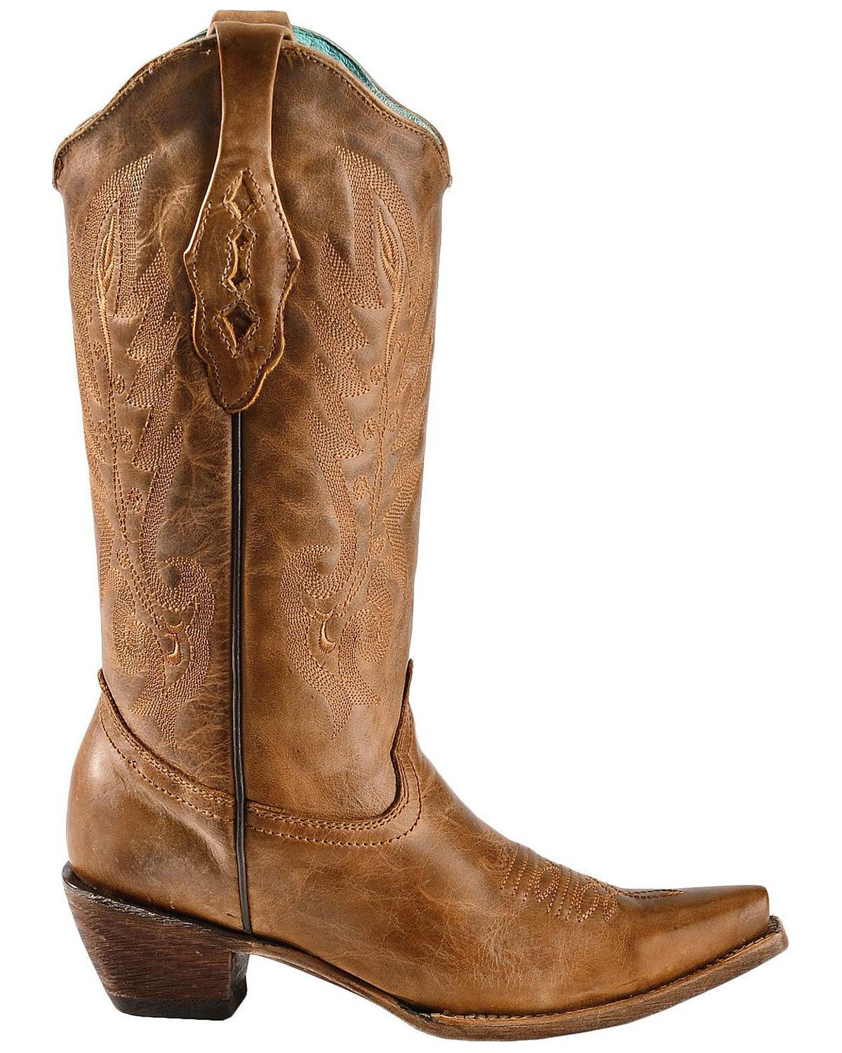Corral Vintage Leather Cowgirl Boots - Snip Toe - Country Outfitter